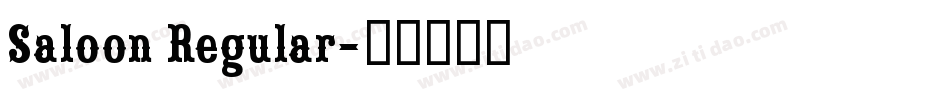 Saloon Regular字体转换